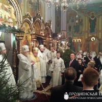 Архиепископ Артемий сослужил Патриаршему Экзарху за великой вечерней в Рождество-Богородичном монастыре