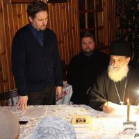 ​Встреча с архимандритом Мефодием (Алексиу) в часовне святителя Тихона, Патриарха Московского