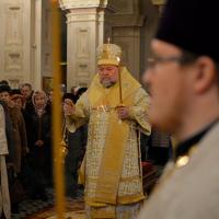 В канун праздника Крещения Господня архиепископ Артемий совершил всенощное бдение в кафедральном соборе города Гродно