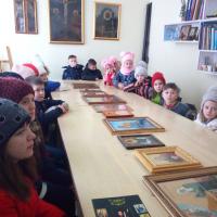 Воспитанники воскресной школы прихода агрогородка Обухово посетили детскую иконописную студию