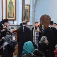 Высокопреосвященнейший Артемий возглавил чтение Великого канона в храме в честь Собора Всех Белорусских Святых