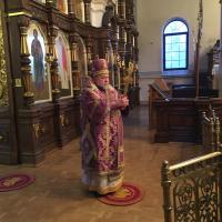 Архиепископ Артемий совершил всенощное бдение в кафедральном соборе города Гродно