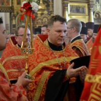 Архиепископ Артемий возглавил Пасхальную вечерню в кафедральном соборе Гродно