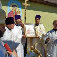 Архиепископ Артемий совершил освящение храма в честь иконы Божией Матери «Скоропослушница» деревни Голубы