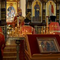 Архіепіскап Арцемій узначаліў Бажэственную літургію ў Пакроўскім саборы