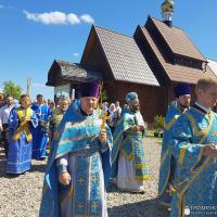 Архиепископ Артемий совершил литургию в малом храме прихода микрорайона Зарица города Гродно