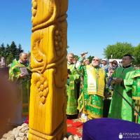 В день Святого Духа архиепископ Артемий совершил литургию в храме агрогородка Озеры