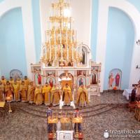 Соборное богослужение священнослужителей Скидельского благочиния в агрогородке Обухово