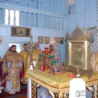Архиепископ Артемий совершил литургию в храме деревни Лаша