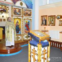 В храме преподобного Серафима Саровского при исправительной колонии №11 Волковыска была совершена Божественная литургия