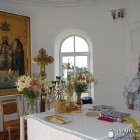 Архіепіскап Арцемій узначаліў служэнне Боскай літургіі ў храме Нараджэння Іаана Хрысціцеля мястэчка Лунна