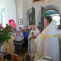 В деревне Мижеричи состоялась соборная служба священнослужителей Зельвенского благочиния