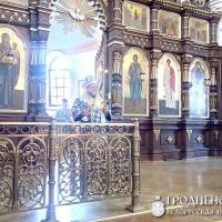 В день Успения Пресвятой Богородицы архиепископ Артемий совершил литургию в кафедральном соборе Гродно
