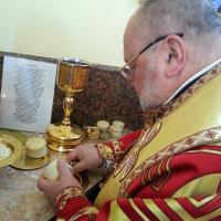 Архиепископ Артемий совершил литургию в малом храме прихода преподобномученика Серафима Жировицкого города Гродно