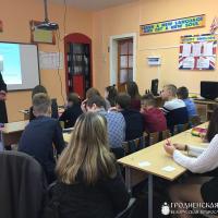 Беседа с учащимися школы №3 города Волковыска