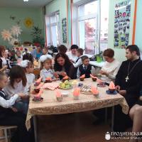 Священник принял участие в мероприятии в школе №3 города Скиделя