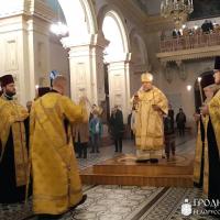 Архиепископ Артемий совершил всенощное бдение в кафедральном соборе Гродно