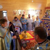 В храме деревни Поречье состоялось соборное богослужение духовенства Скидельского благочиния