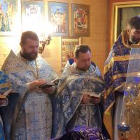 В храме деревни Поречье состоялось соборное богослужение духовенства Скидельского благочиния