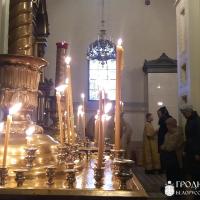 Архиепископ Артемий совершил всенощное бдение в кафедральном соборе Гродно