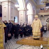 Архиепископ Артемий совершил литургию в кафедральном соборе города Гродно