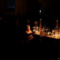 В канун праздника Рождества Христова архиепископ Артемий возглавил всенощное бдение в кафедральном соборе города Гродно