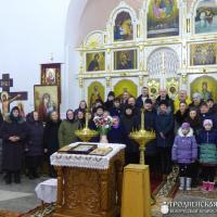 В храме Собора Белорусских Святых деревни Верейки совершили литургию и молебен по случаю гражданского новолетия