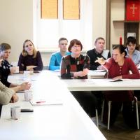 Психолог Марина Филоник встретилась со слушателями катехизических курсов при Покровском соборе