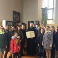 В библиотеке храма поселка Берестовица состоялась беседа, посвященная Дню православной книги