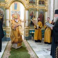 В день апостолов Петра и Павла архиепископ Артемий сослужил митрополиту Павлу за литургией в кафедральном соборе Минска