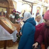 Подопечные центра социального обслуживания населения Волковысского района посетили храм равноапостольных Мефодия и Кирилла