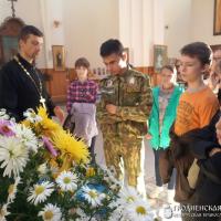 Экскурсия в храме для курсантов Волковысского военно-патриотического клуба "Школа выживания"