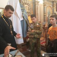 Экскурсия в храме для курсантов Волковысского военно-патриотического клуба "Школа выживания"
