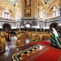 В день рождения Святейшего Патриарха Кирилла архиепископ Артемий принял участие в Божественной литургии в Храме Христа Спасителя