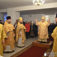 Проповедь архиепископа Артемия в нижнем храме прихода Богоявления Господня города Щучин