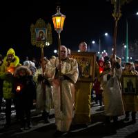 Маленькие прихожане храма микрорайона Ольшанка приняли участие в Крестном ходу
