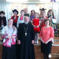 Празднование святок в школе деревни Верейки