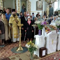 Праздничное богослужение в храме  деревни  Горностаевичи