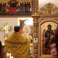 Новую икону для горнего места освятили в Ольгинском храме Покровского собора