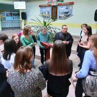 Священник посетил школу №8 города Волковыска
