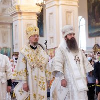 Патриарший Экзарх представил клиру и пастве Гродненcкой епархии нового правящего архиерея