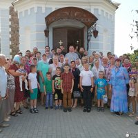 Соборное богослужение в деревне Первомайская