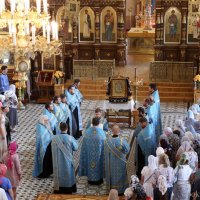 В Покровский кафедральный собор доставлена икона Божией Матери "Умиление" (Локотская)