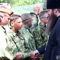Епископ Антоний посетил летние полевые сборы Православного военно-патриотического клуба «Дружина» на территории Щучинского района