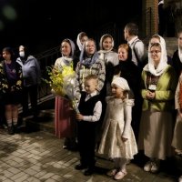 Епископ Антоний совершил ночную литургию с участниками молодёжного слёта Гродненской епархии 