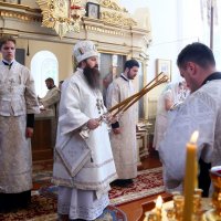 В неделю 9-ю по Пятидесятнице епископ Антоний совершил Божественную литургию в храме в честь святого Архангела Михаила города Щучин