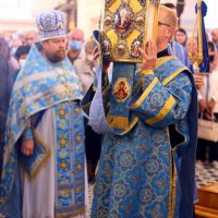 В праздник Успения Пресвятой Богородицы епископ Антоний совершил Божественную литургию в Покровском кафедральном соборе города Гродно