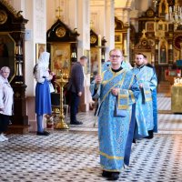 Епископ Антоний совершил всенощное бдение с чином Погребения Пресвятой Богородицы в Покровском соборе