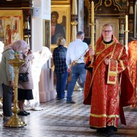 В канун праздника Усекновения главы Иоанна Крестителя епископ Антоний совершил всенощное бдение в Покровском кафедральном соборе города Гродно