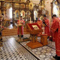 В канун праздника Усекновения главы Иоанна Крестителя епископ Антоний совершил всенощное бдение в Покровском кафедральном соборе города Гродно